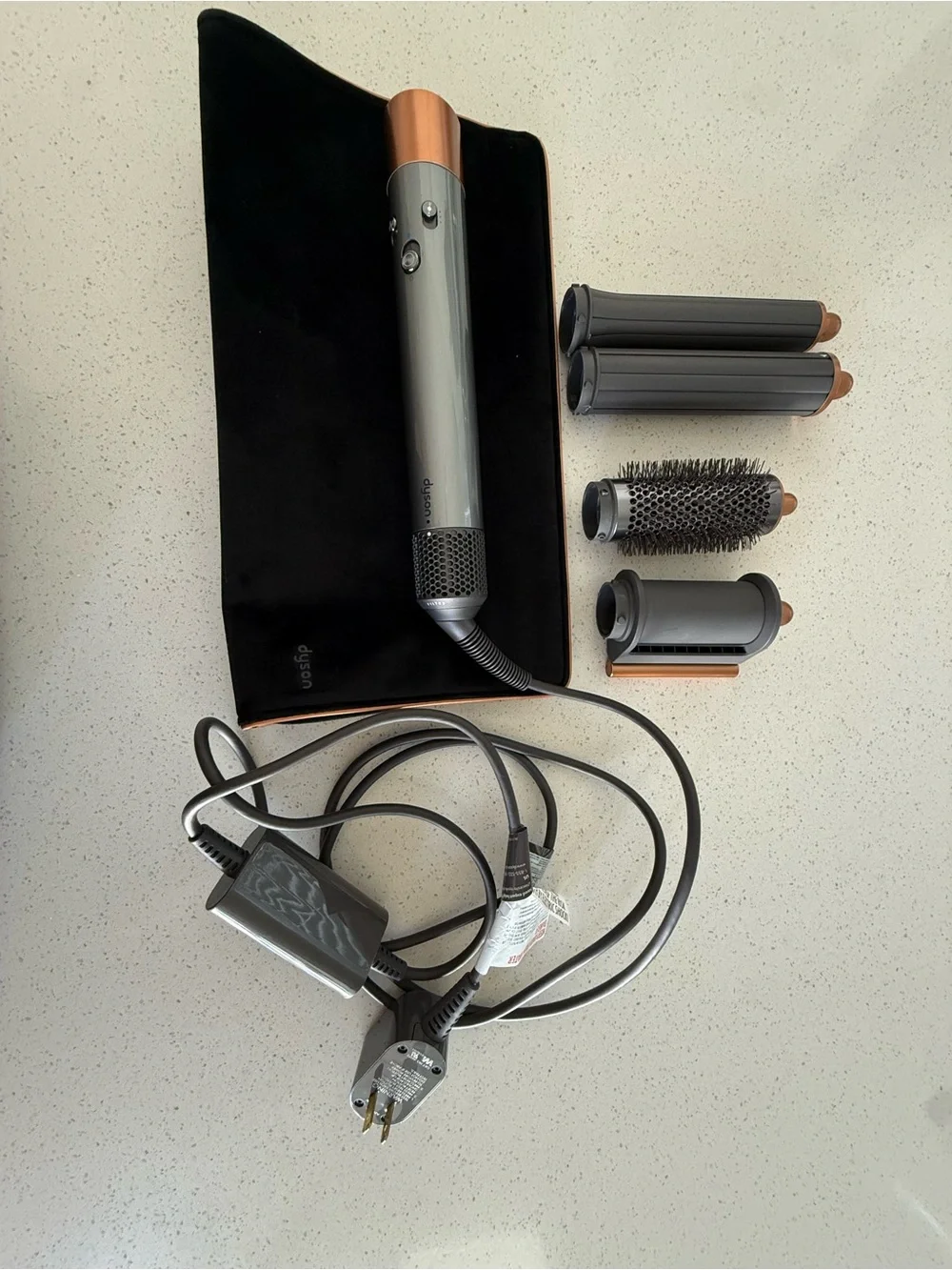 Dyson Styler Set - Gray and Copper Accents